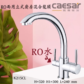 Caesar 凱撒 無鉛 RO 兩用立式廚房龍頭 K215CL RO水龍頭 含發票