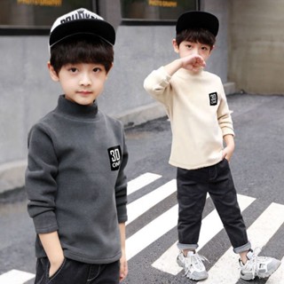 go cool shop臺灣現貨秋冬 童裝 男童 德絨 發熱衣 半高領 保暖 內搭衣 長袖 上衣1111004