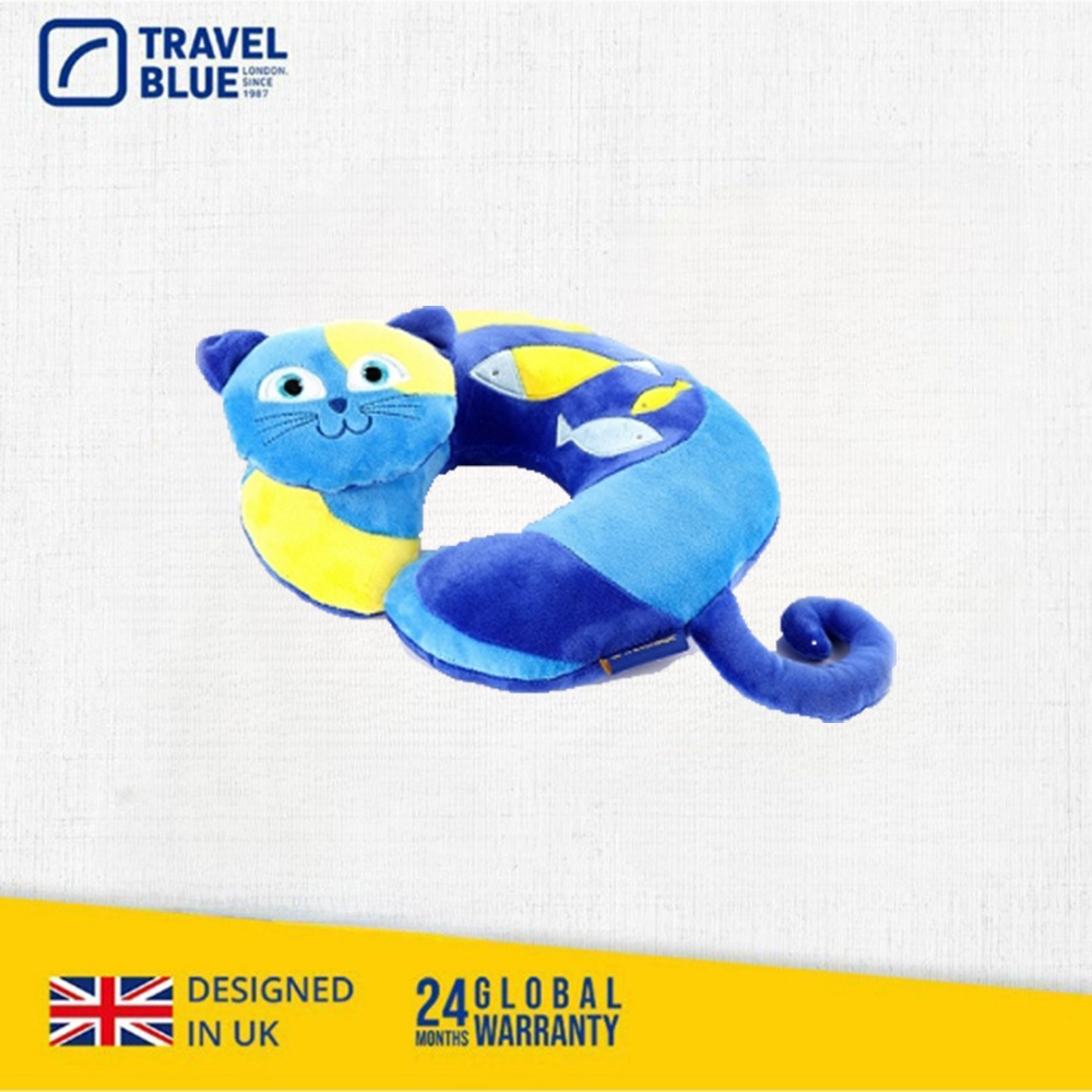 【Travel Blue 藍旅 】Kitty 凱蒂貓 兒童U型/ㄇ型頸枕  旅行配件(全球保固24個月)