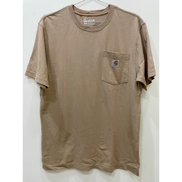 Carhartt K87 重磅 口袋素T Loose Fit 沙色 S