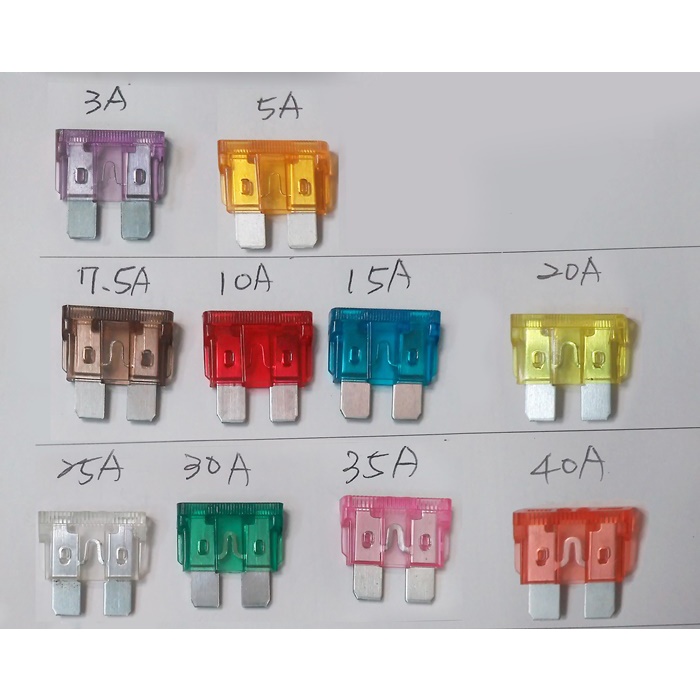 M型保險絲 車用保險絲 汽車保險絲 插式保險絲15A/20A/25A/30A/35A/40A機車保險絲