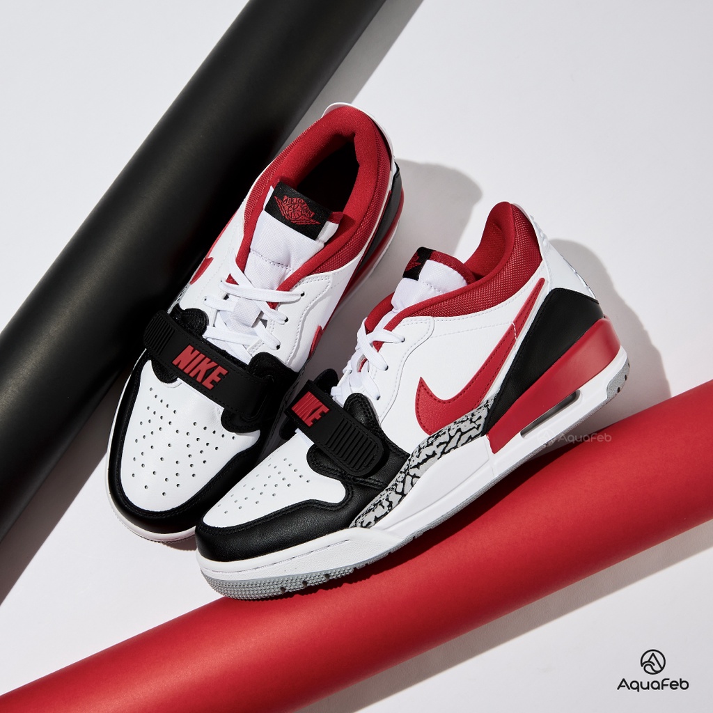 Nike Air Jordan Legacy 312 Low 男 白黑 紅爆裂紋 休閒鞋 CD7069-160