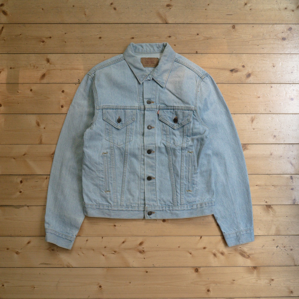 《白木11》90s Levis 70506 denim jacket 美國製 手繪 飛龍 淺藍 牛仔 丹寧 外套