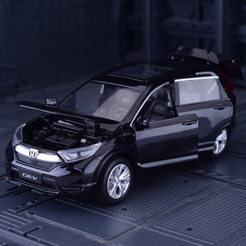 🅾️🅾️📣 模型車 1:32 本田 新款CRV 城市SUV 汽車模型 仿真六開門 合金車模 收藏擺件 盒裝 兒童玩具車