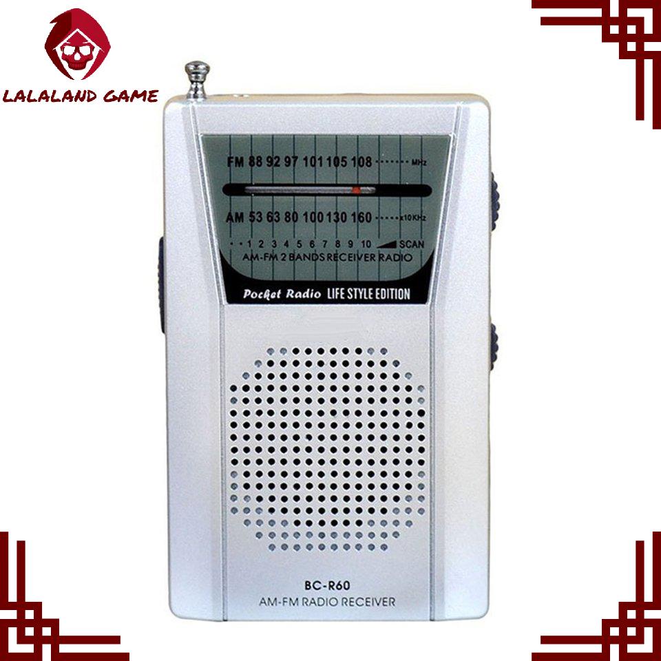 BC-R60 便攜迷你式老人用多功能AM FM收音機播放器出貨不帶電池