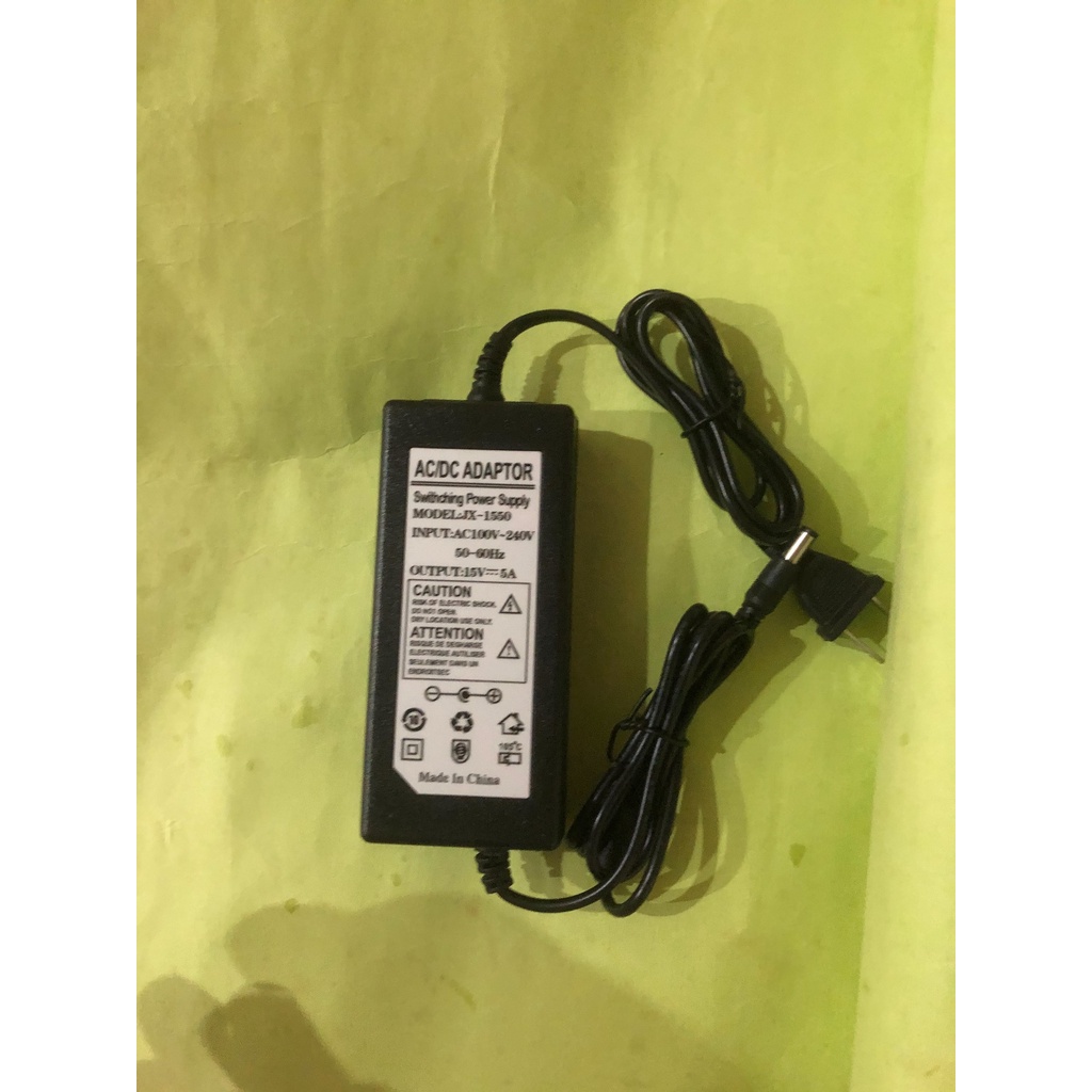 110V 220V 轉DC 15V 5A 雙線電源適配器 穩壓電源盒 變壓器15V 5A