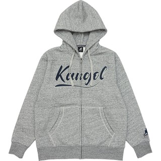KANGOL 外套 中性 草寫LOGO 灰 連帽外套 6255140410