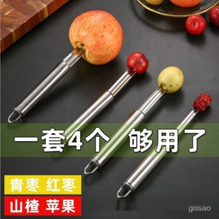 🔥臺灣熱賣🔥 不銹鋼山楂紅棗去核器傢用工具功能櫻桃蘋果去籽芯神器果廚房用品 不鏽鋼去籽器 蘋果去籽器 304不鏽鋼 蘋果