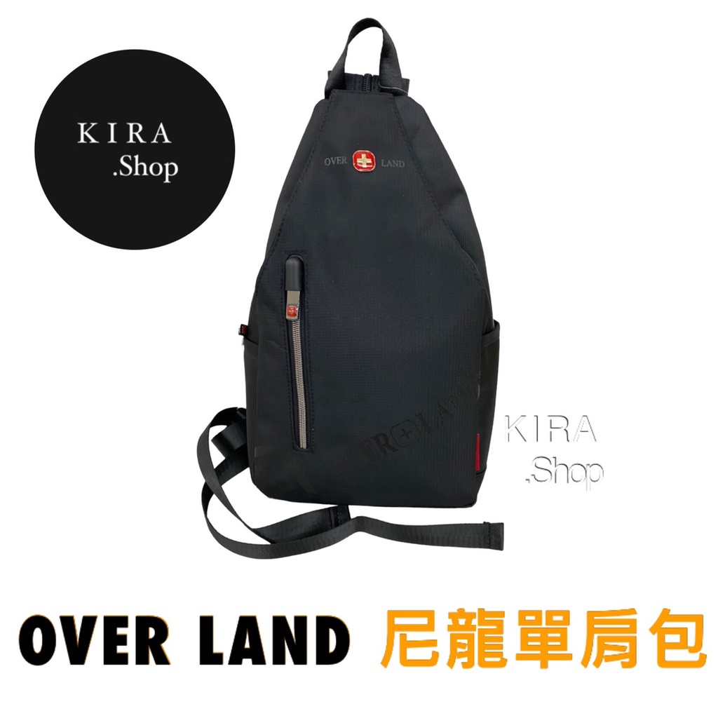 OVER LAND 紅十字LOGO防水耐磨單肩 雙肩背包 單肩包 側背包 胸包  單肩胸包 (現貨)