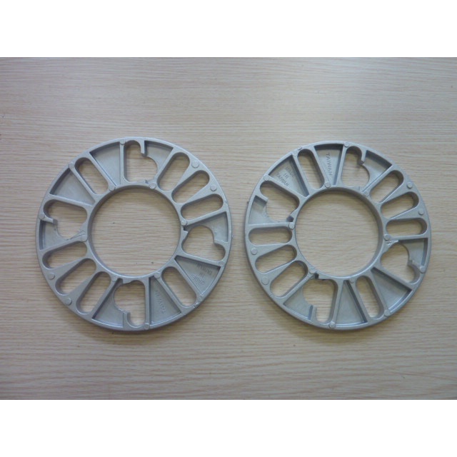 高品質通用鋁合金車輪墊片 可用於 4/ 5 螺栓, 汽車輪轂墊片, 輪胎墊片 (厚度 6mm 8mm) 台灣製造