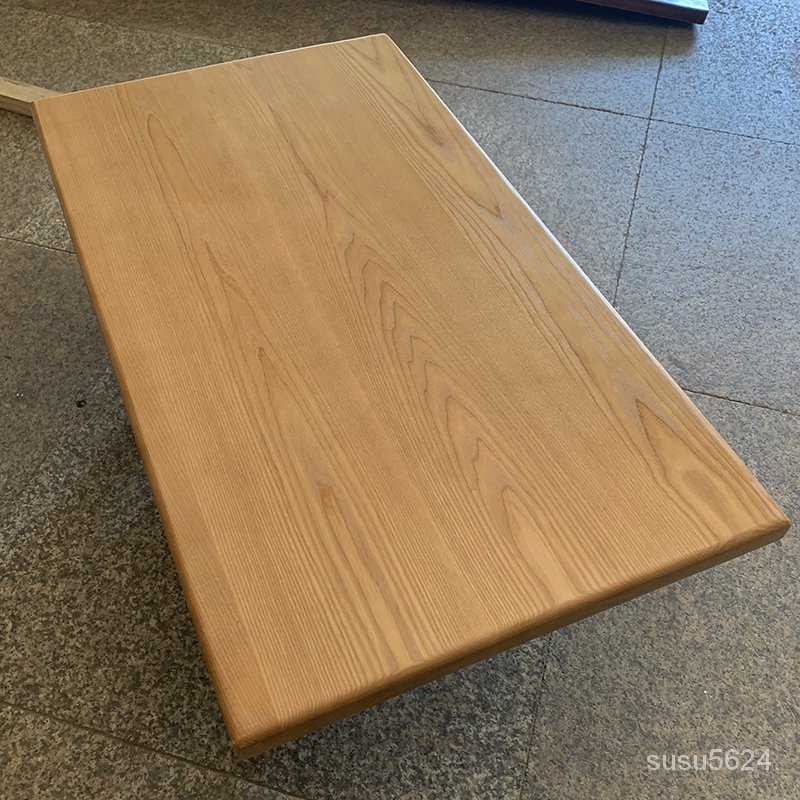 定製實木木板片隔板鬆木榆木板子桌面桌板吧臺面板材原木餐桌圓形10.13 JLQU