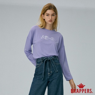 BRAPPERS 女款 微笑公式印花T恤-淺紫