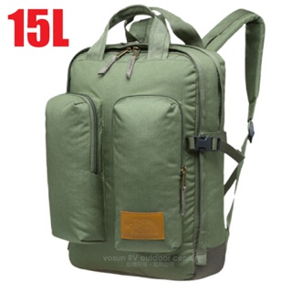 【The North Face】500D Cordura Crevasse 超輕耐磨多功能後背包15L/葉綠_3G8L