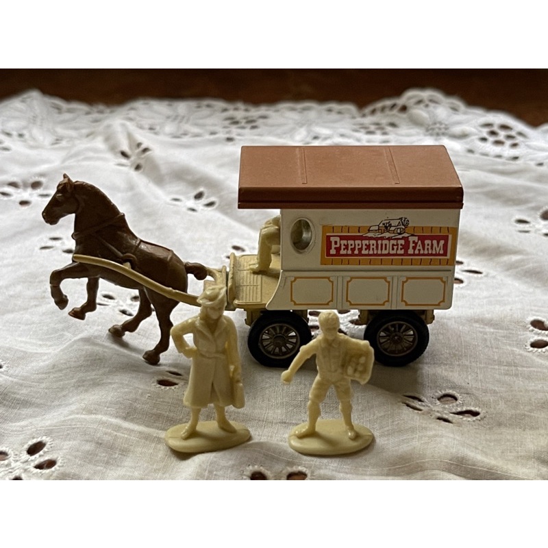 英國製 LLEDO 古董人偶與馬拉拖車