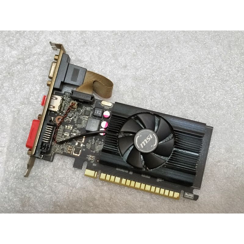 中古良品 MSI 微星 GT710 2GB DDR3 風扇版 介面VGA HDMI DVI 三介面