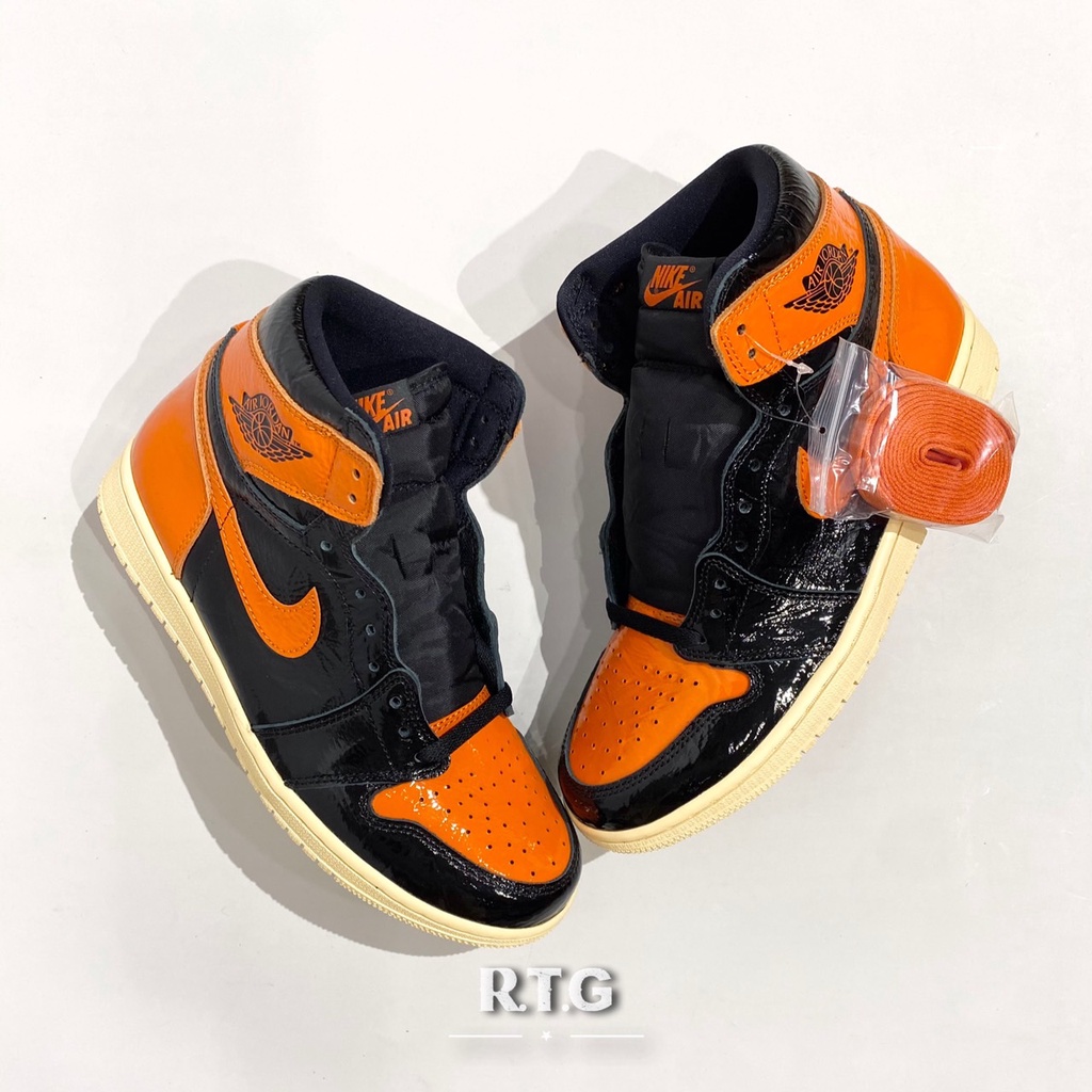 【RTG】NIKE AIR JORDAN 1 RETRO OG 黑橘 扣碎 灌碎 豬油 US:9 555088-028