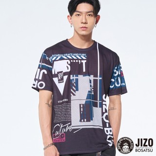 BLUE WAY 地藏小王 JIZO-男款 惡藏當街潮流街頭滿版短TEE