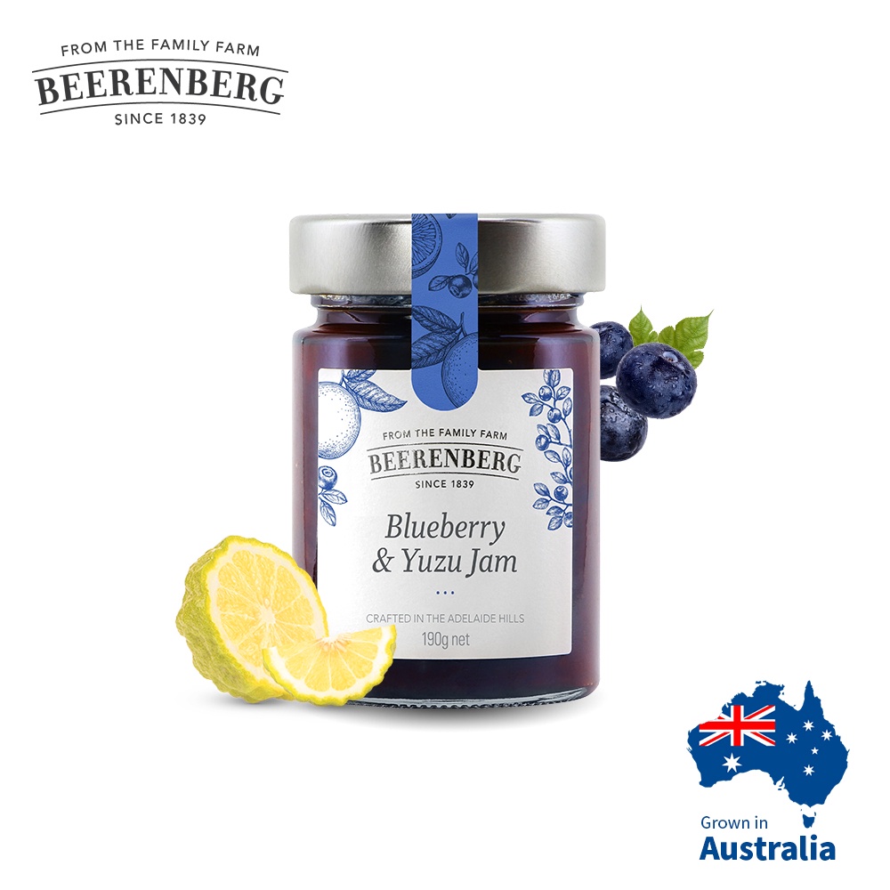 Beerenberg-藍莓日本柚子果醬-190g(Blueberry &amp; Yuzu Jam)