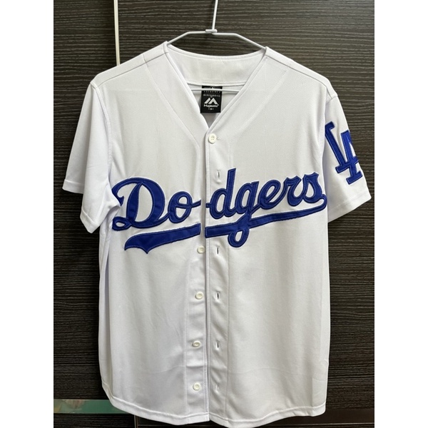 MLB LA majestic 洛杉磯 道奇隊 棒球衣 白色