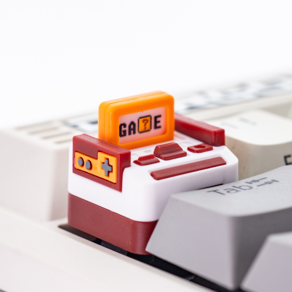 全新 現貨 紅白機 造型 透光 鍵盤 鍵帽 KEY CAP 3 卡片 可拆 可換 按鍵 積木 擺飾 裝飾 精品 禮物 鍵