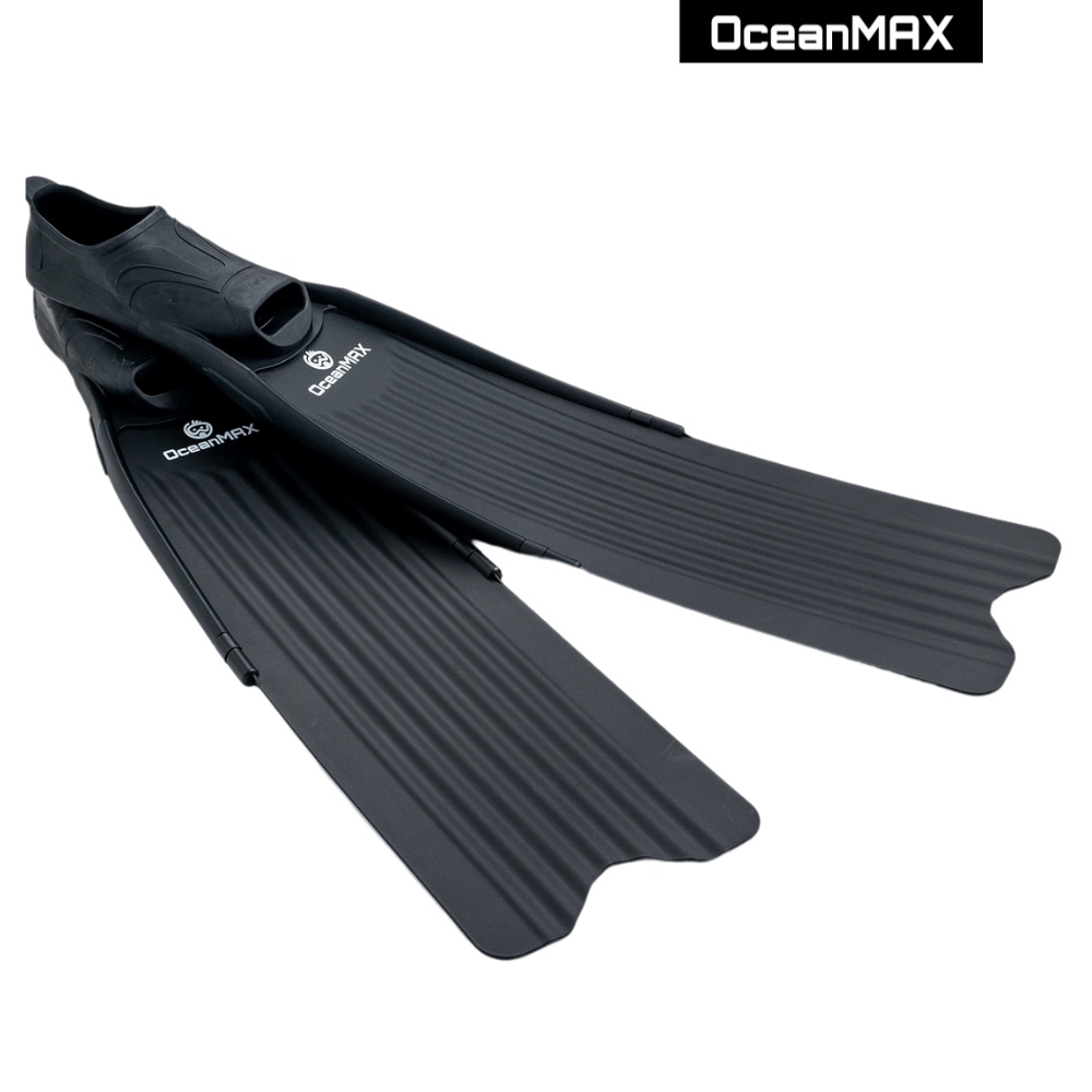 【OceanMAX】自由潛水長蛙 - 黑｜品牌旗艦店 長蛙 自由潛水 塑膠長蛙鞋