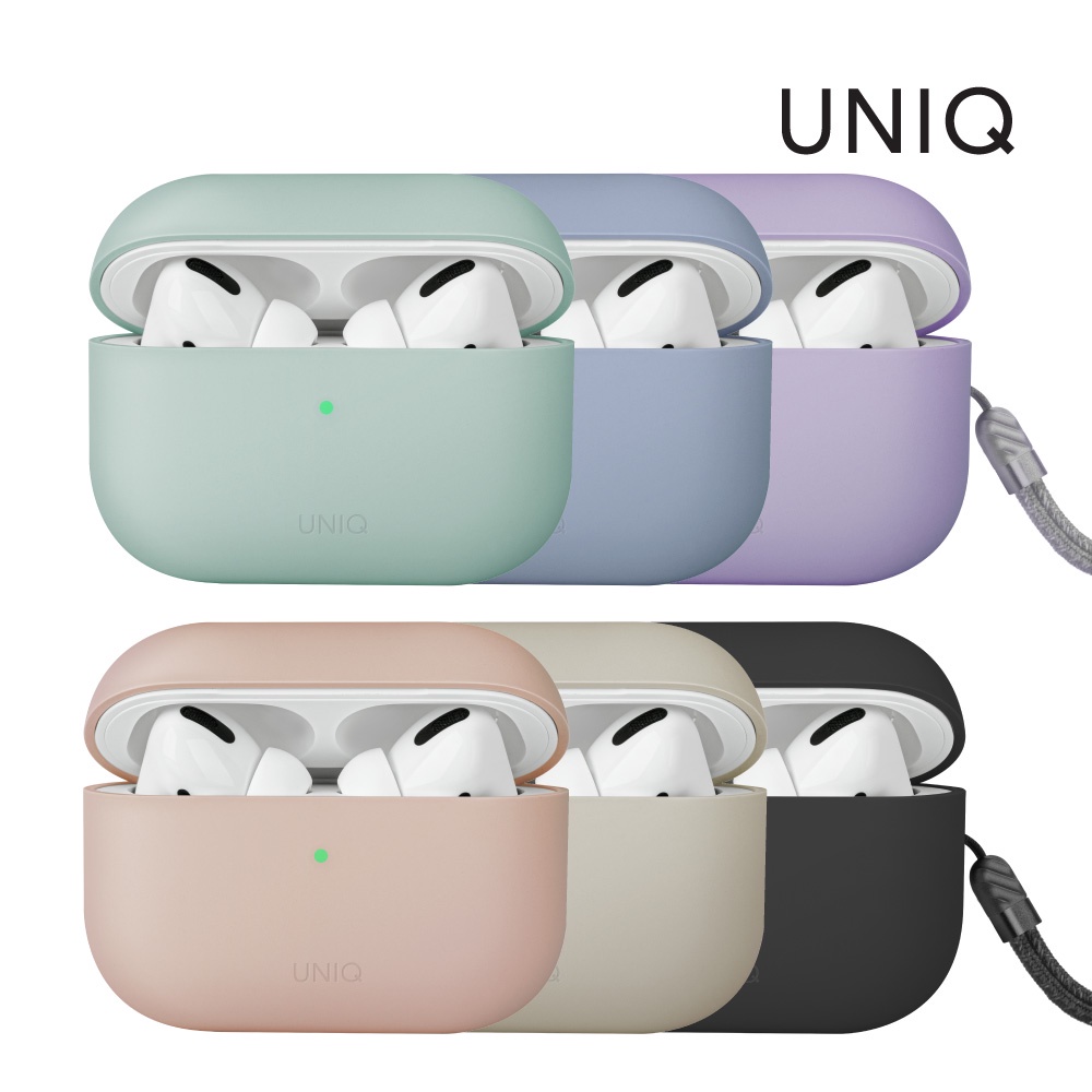 【UNIQ】AirPods Pro 第2代 液態矽膠藍牙耳機保護套(Lino/附掛繩)｜AirPods Pro 2