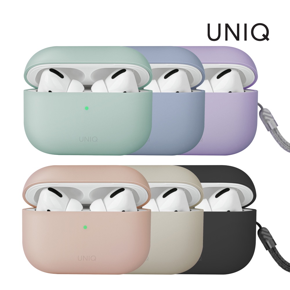 【UNIQ】AirPods Pro 第2代 液態矽膠藍牙耳機保護套｜AirPods Pro 2 Lino/附掛繩