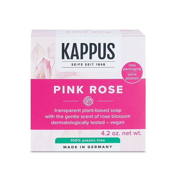 德國Kappus 頂級奢華粉紅玫瑰透明植物油皂 天然 滋潤 現貨在台 125g