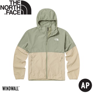 【The North Face 男 防風防曬外套《 茶綠/碎石黃》】49B2/薄外套/防風外套/防曬外套