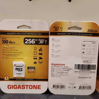 Gigastone Micro SDXC UHS-I A2U3 256Gb記憶卡