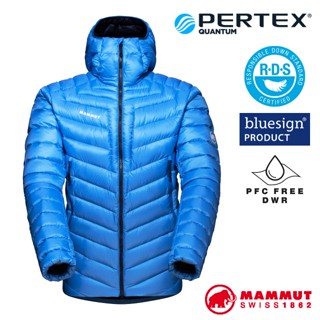 【MAMMUT 長毛象】男 Broad Peak保暖防風防潑連帽羽絨外套.夾克/800FP鵝絨 冰藍/海洋藍 00260