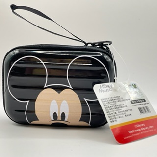 迪士尼 Disney Mickey Mouse 米奇米老鼠馬口鐵零錢包 正版授權 拉鍊包 文具收藏盒 耳機線 行李箱造型