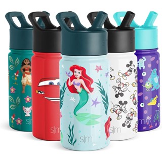 *啵比小舖*美國Simple Modern迪士尼 兒童不銹鋼吸管水瓶/保溫保冷水壺 414ml