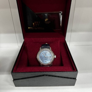 ROUND WELL 浪威 藍色海洋美鑽腕錶(RW3016S)盒裝完整