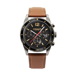 COACH | 經典Sullivan系列 帥氣三眼計時腕錶/手錶/男錶 - 不鏽鋼黑 14602070
