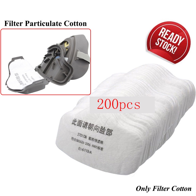 100pcs / 200PCS 3701CN 濾棉, 用於 3200 呼吸器防塵抗顆粒