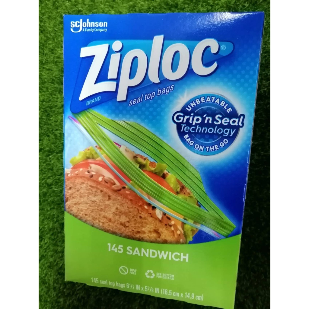 Ziploc可封式 三明治保鮮袋 雙層夾鏈冷凍保鮮袋 拉鏈袋  好市多代購