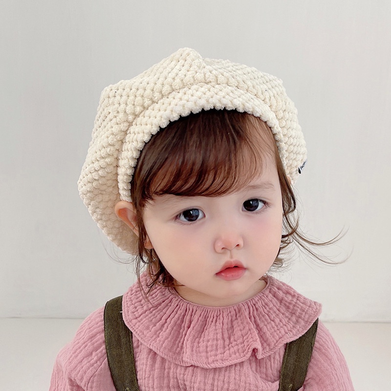 2-6歲 兒童羊毛帽 畫家帽子 秋冬季寶寶時尚休閒南瓜帽 男童女童貝雷八角帽 現貨 快速出貨