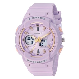 DIGITEC 數碼科技 馬卡龍配色雙顯電子手錶 游泳防水 運動手錶 100M防水 夜光 日期 星期顯示 男錶 女錶