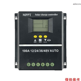 Kkmoon 電壓自動識別太陽能 MPPT 控制器 LCD 顯示屏離格系統電能產生系統, 用於可充電鋰電池鉛電池