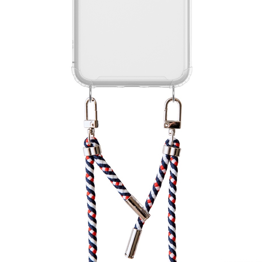 【TOXOXO】 Cotton Rope 2.0直扣式棉織斜背帶-藍紅白