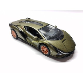原廠授權-Lamborghini Sian FKP 37藍寶堅尼 合金車 FKP 37超級跑車-