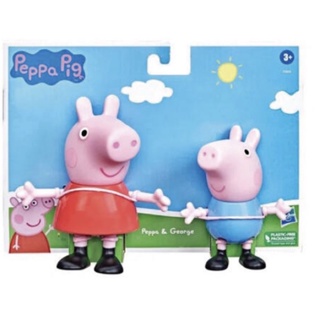 HASBRO 孩之寶Peppa Pig 粉紅豬小妹 大尺寸雙角色組 - 佩佩與喬治