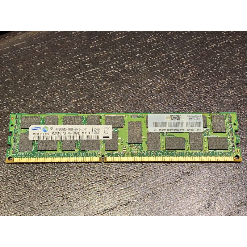 Samsung DDR3-1334 4GB PC3-10600R 二手良品