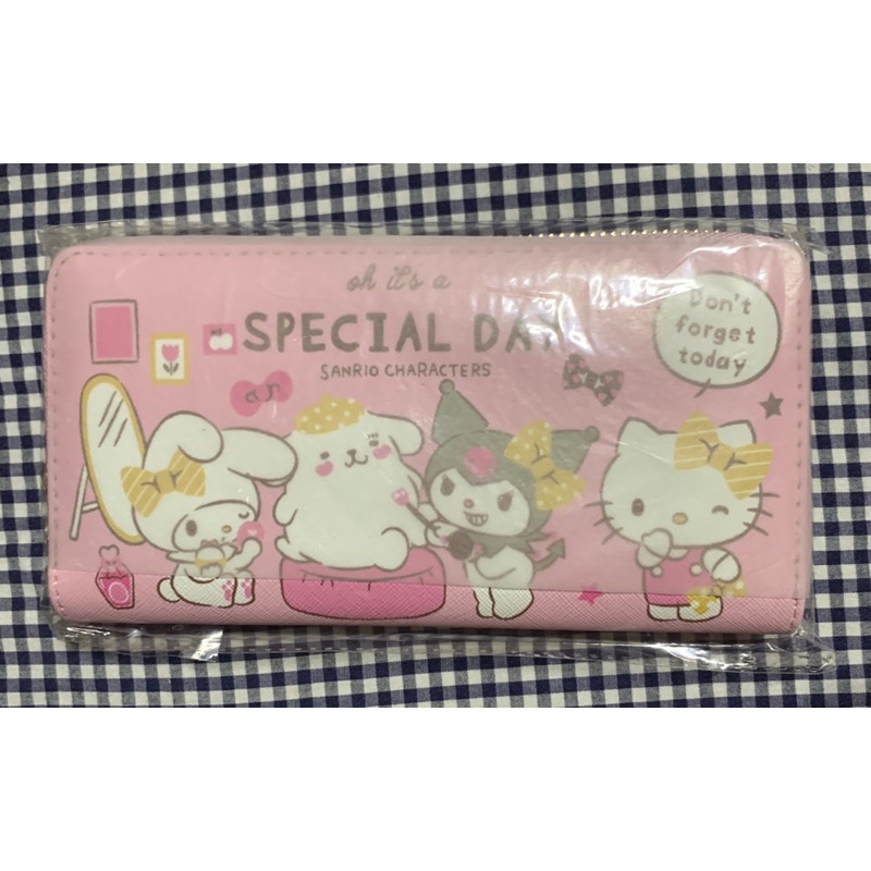 Hello Kitty mix payty皮質長夾，全新未拆封 正版 Sanrio 三麗鷗 kitty貓 防刮