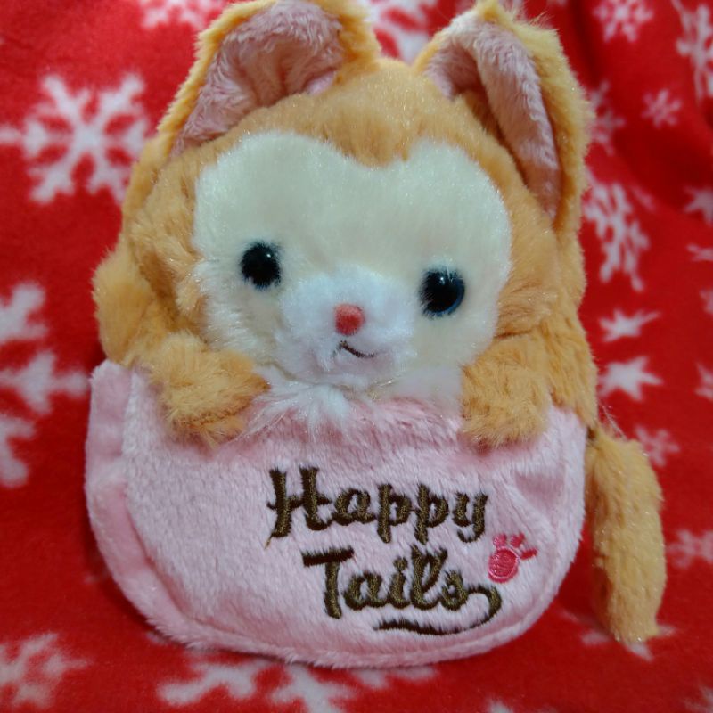 日版Amuse Happy Tails 咖啡貓小提袋 貓咪玩偶小背包娃娃掛飾
