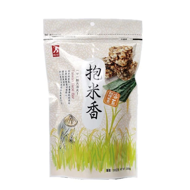 【松記】海苔雜糧抱米香(200g/包) 早安健康嚴選