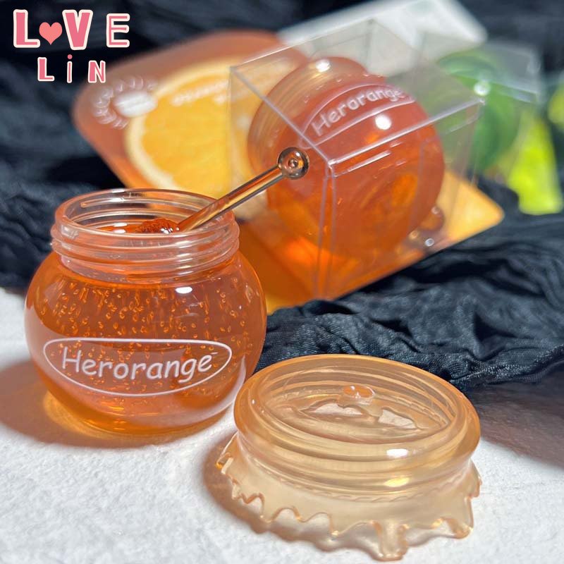 【 Lovelin 】 HERORANGE honey jar 唇膜秋冬保濕保濕玻璃罐唇膜正品