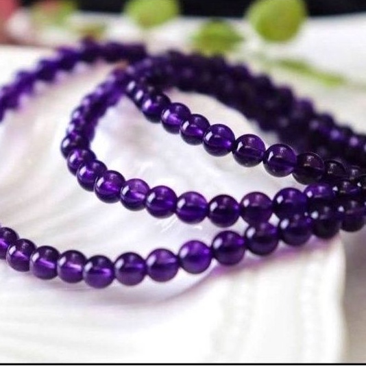 天然✨烏拉圭紫水晶三圈手珠
