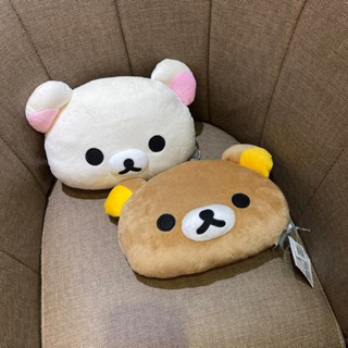 San-X拉拉熊懶懶熊Rilakkuma頭型枕玩偶抱枕